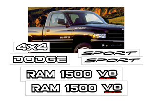 1999-02 Dodge Truck - Dodge 1500 V8 Magnum Ram Decal Kit - COMBO