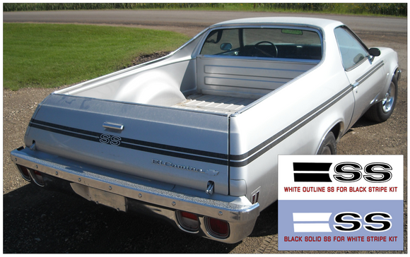 1973-77 Chevy El Camino SS Complete Stripe Decal Kit