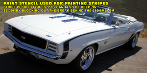 1969 Camaro SS Hockey Stripe Paint Stencil Kit