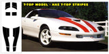 1993-97 Camaro SS Stripe Decal Kit - T-Top with T-Top Stripes