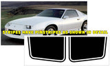 1991-92 Camaro 25TH Anniversary Stripe Decal - HATCHBACK - Full Hood - HS - Graphic Express Automotive Graphics