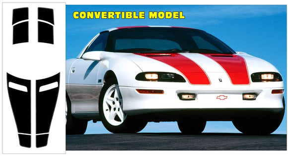 1993-97 Camaro & Z28 and 30TH ANNIVERSARY Stripe Decal Kit - CONVERTIBLE