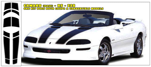 1993-97 Camaro (base) or RS or Z28 Complete Stripe Decal Kit - Factory Supplied