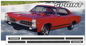 1967 Pontiac Lemans Sprint Stripe Decal Kit - Sprint Name
