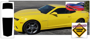 2014-15 Camaro LS LT or RS Hood and Trunk Blackout Decal Kit - Coupe with Spoiler