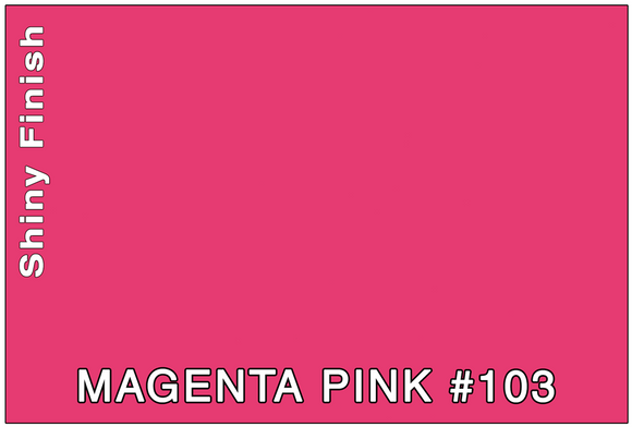 COLOR SAMPLE - 3M MAGENTA PINK #103 (MPK)