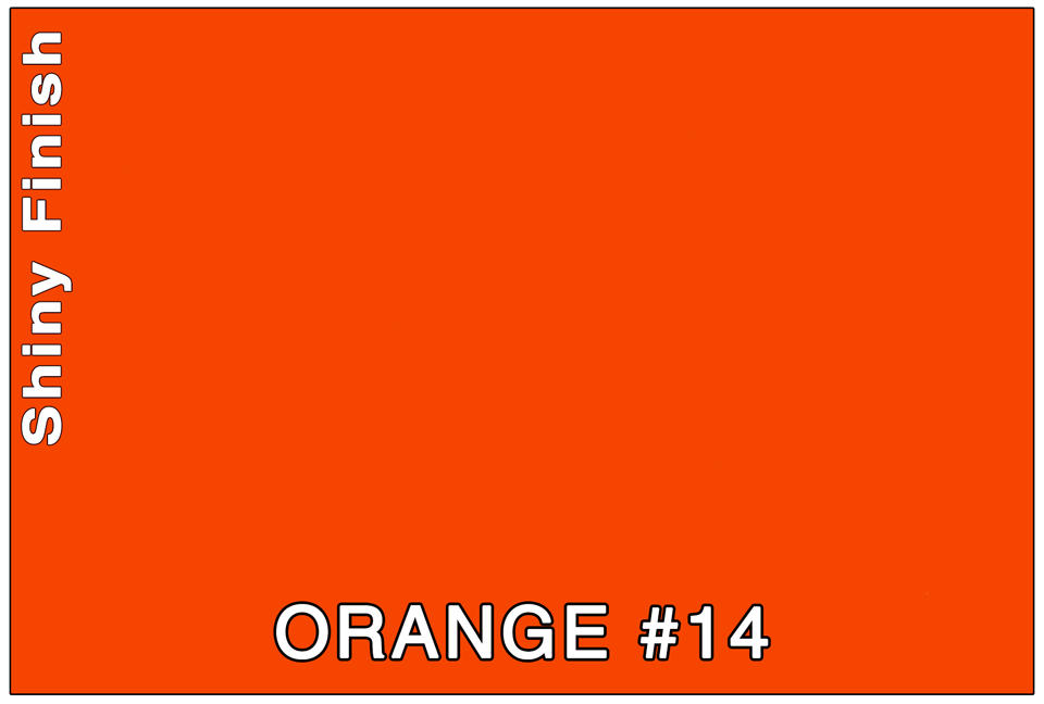 COLOR SAMPLE - 3M ORANGE #14 (OR)