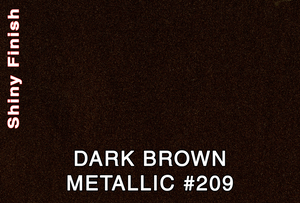 COLOR SAMPLE - 3M DARK BROWN METALLIC #209 (DBNM)