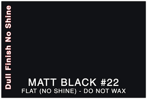 COLOR SAMPLE - 3M MATT BLACK (FLAT) (LOW GLOSS BLACK) #22 (MBK)