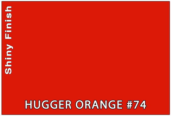 COLOR SAMPLE - 3M HUGGER ORANGE #74 (HOR)