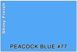 COLOR SAMPLE - 3M PEACOCK BLUE #77 (PBL)