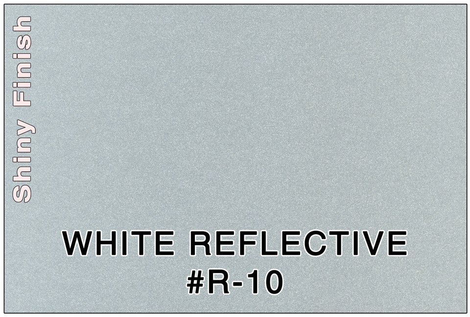 COLOR SAMPLE - 3M WHITE REFLECTIVE #R10 (WH-R)