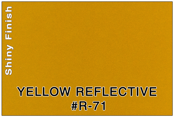 COLOR SAMPLE - 3M YELLOW REFLECTIVE #R71 (YE-R)