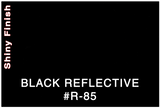 COLOR SAMPLE - 3M BLACK REFLECTIVE #R85 (BK-R)