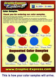COLOR SAMPLE - 3M YELLOW REFLECTIVE #R71 (YE-R) - Graphic Express Automotive Graphics