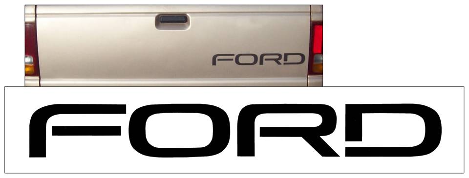 1993-97 Ford Ranger Tailgate Decal - FLAT PANEL | Graphic Express ...